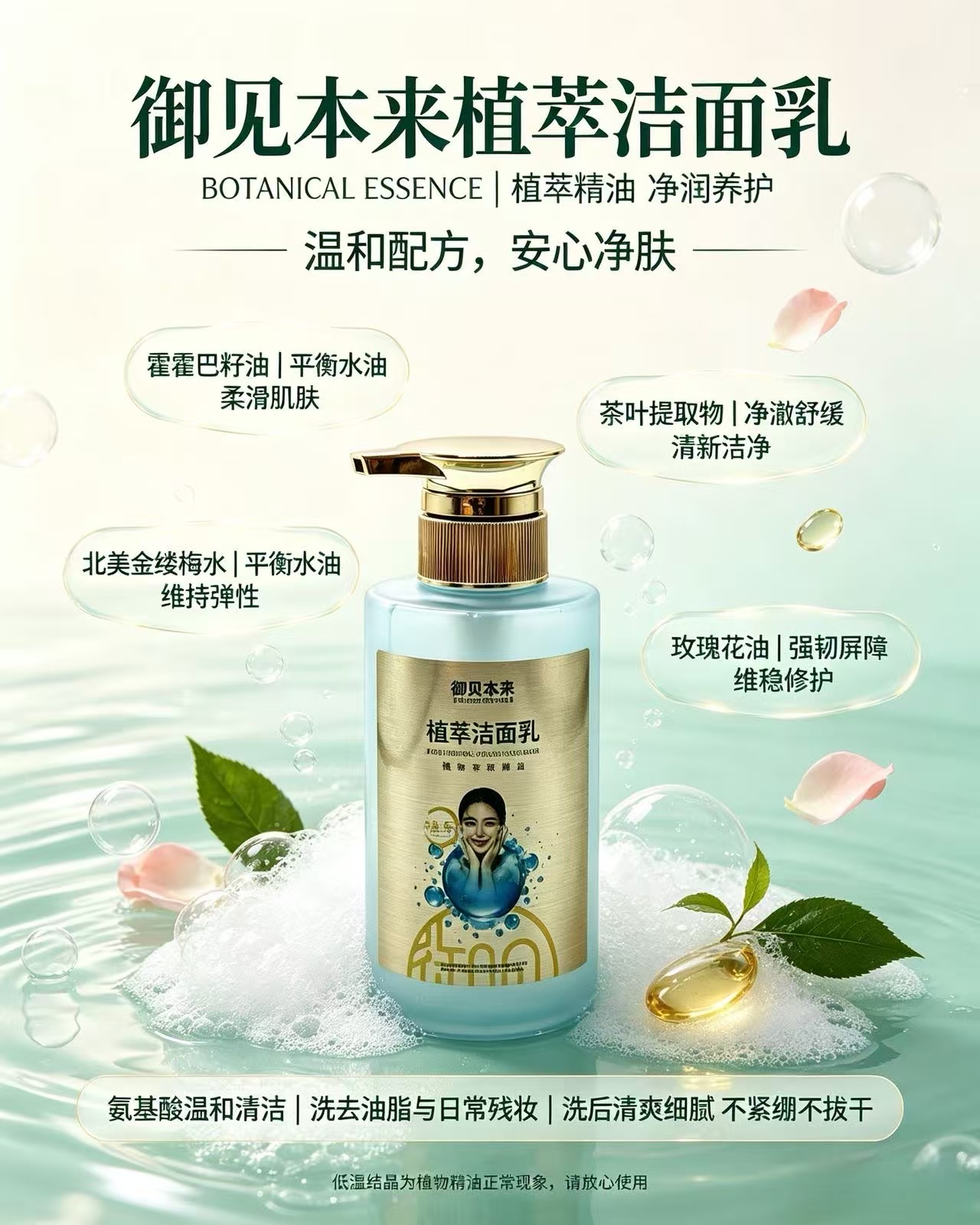御见本来植萃洁面乳